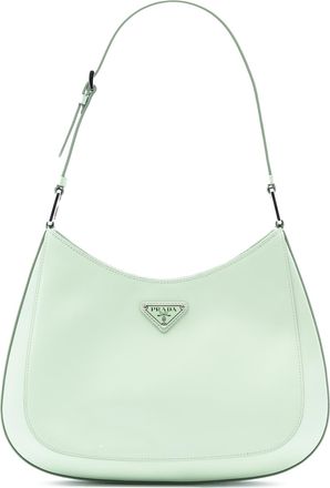 Prada Pre-owned Womens Spazzolato Cleo Shoulder Bag - Yellow Leather - One Size