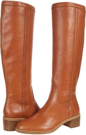 Nine West Womens Caely Knee High Boots In Cognac
