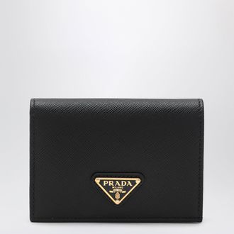 Prada Black Saffiano leather small wallet