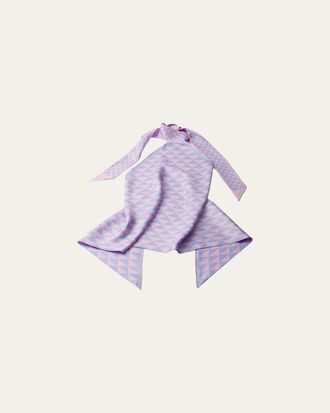Prada Triangle-Print Silk Halter Top