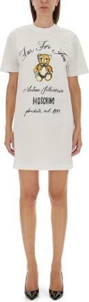 Moschino Dress With Logo-Donna