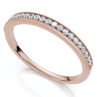 Pompeii3 3/8thCt Diamond Sephora Stackable Wedding Anniversary Ring 10k Gold Lab Grown