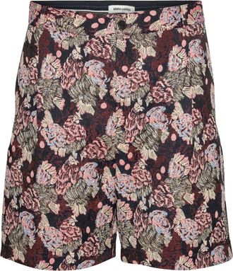 Henrik Vibskov Shorts met bloemenprint - Blauw