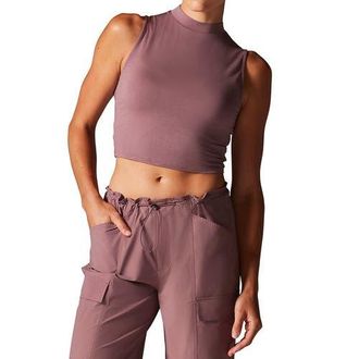 Tavi Mock Neck Tank in Rose at Nordstrom, Size Xx-Large