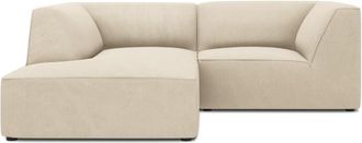 BLOOMINGLOFT 3-Sitzer Ecksofa Sao 186 x 180 cm, mit Cordbezug - Eckteil links