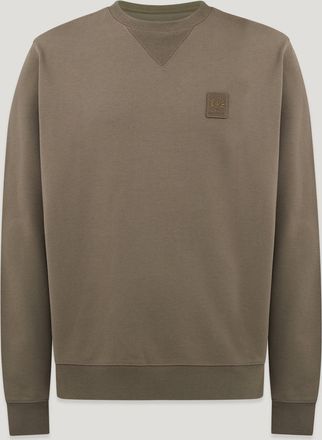 Belstaff Curator Crewneck Sweatshirt Mens Cotton Fleece Major Brown Size S