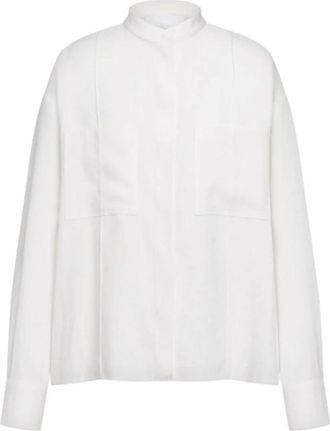 Dondup Regular-fit Gabardine Overhemd - Dames - Overhemden - Wit - 2XL - Overhemden