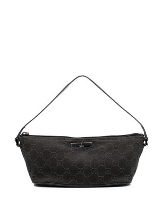 Gucci 2000-2015 GG Denim Boat shoulder bag - Brown