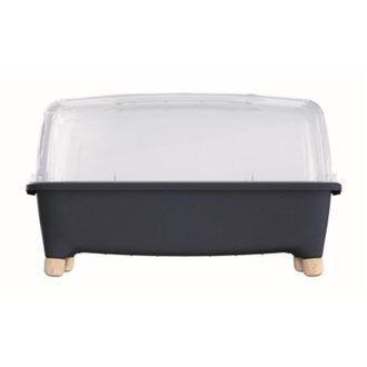 Prosperplast Huerto Domestico/jardinera Baja, Con Tapa De Policarbonato Para Proteger Tus Plantas L Respana Planter Wood Low Set De Pl&aacute;stico En Color