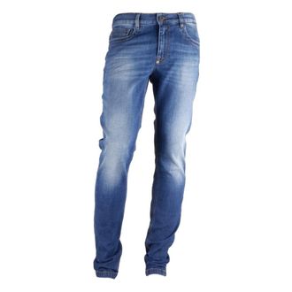 Dirk Bikkembergs Slim Fit Jeans, male, Blue, W31, Dark Blue Regular Fit Designer Jeans