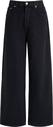 A Gold E Agolde Low Slung Baggy Wide-leg Jeans - Black - 27 (W27 / UK8-10 / S)