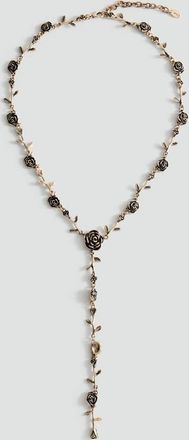Mango Collana ciondolo metallo oro - Donna - Taglia unica - MANGO