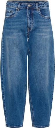 MY ESSENTIAL WARDROBE Baloo MW 144 High Barrel - Dames - Loose Fit Jeans - Blauw - W35 L28 - Katoen - Jeans