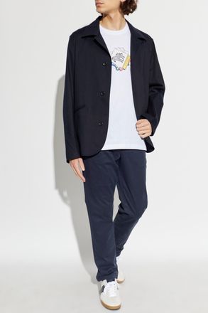 Paul Smith Blazer With Open Lapels, Mens, Navy Blue