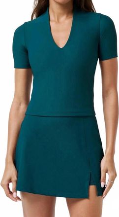 Travis Mathew Moveknit Rib Limitless Skort In Dark Sea