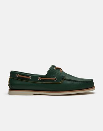 Timberland Classic - Scarpe da barca verde medio pieno fiore