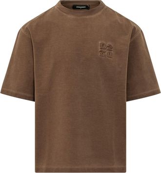 Dsquared2 Brown Crew Neck T-Shirt