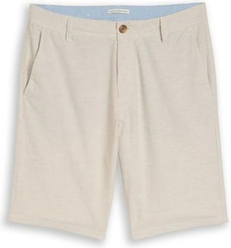 Tom Tailor Chino Shorts - Heren - Korte broeken - Beige - Maat: W34 Katoen