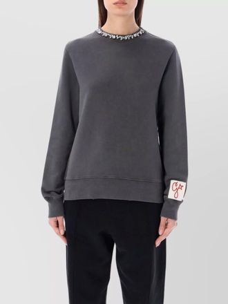 Golden Goose embellished rhinestone crewneck top