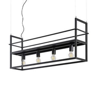 Lindby L&aacute;mpara Colgante grisela En Negro De Metal - Lindby