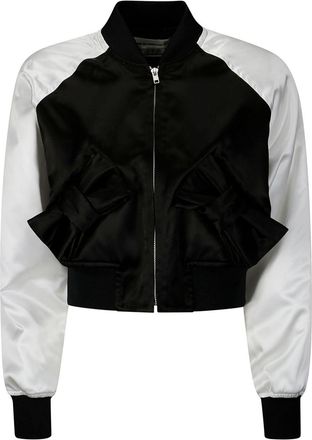 Comme Des Garçons Bomber con fiocco - Nero