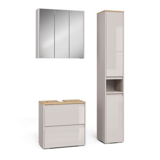 Vicco Juego De Muebles De Ba&ntilde;o De 3 Piezas Majest, Cachemira/artesanal, 3 Partes, Vicco