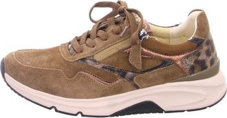 Gabor Sneaker Low - Dames - Schoenen - Bruin - Maat: 40 1/2 EU Leer