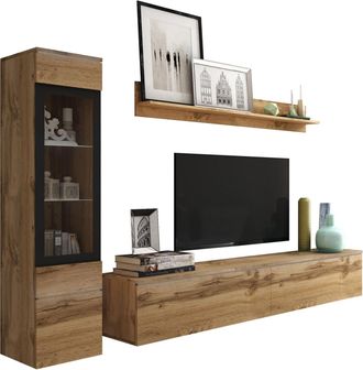 Mirjan24 Mobilier1 - Conjunto De Sal&oacute;n Sarasota 125, Roble Wotan