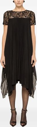 Nissa Abito midi plissettato - Nero