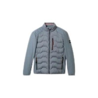 Tom Tailor Heren, Jassen, Grijs, Maat: L Poliester