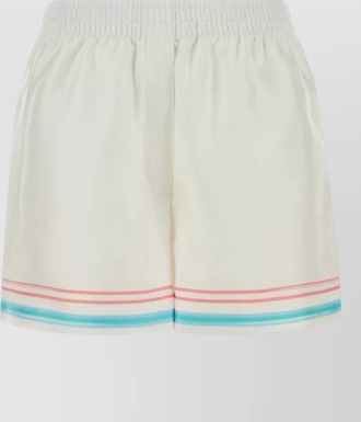 Casablanca silk knee-length shorts