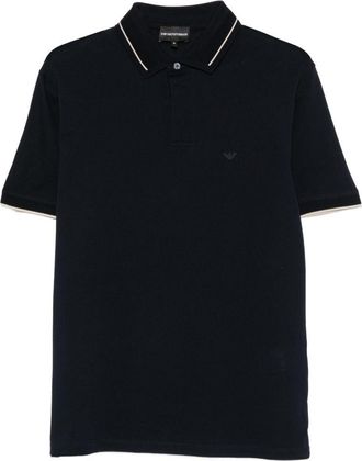 Emporio Armani Polo in cotone con logo Emporio Armani