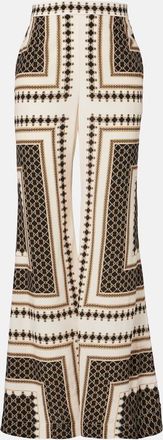 Zimmermann Pantaloni a gamba larga con stampa