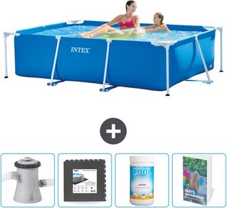 Intex Piscina Con Estructura Rectangular - 220x150x60 Cm - 7-piezas Scb125