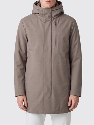 Duno Knee-Length Viscose Blend Parka with Padded Hood