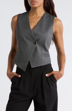 Rag & Bone Velma Ponte Vest in Charcoal at Nordstrom Rack, Size 10