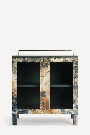 Anthropologie Hale Canvas Bar Cabinet