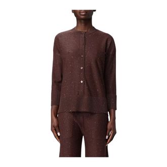 KANGRA Cardigans, female, Brown, Size: XL Cardigan