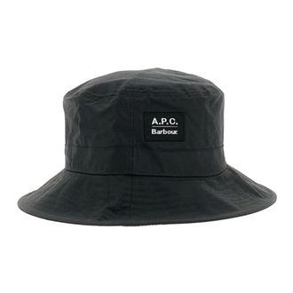 Barbour Gewaxte bucket hat - unisex - Accessoires - Zwart - Maat: L Katoen