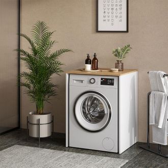 Vicco Armario Para Lavadora Viktor, Blanco/artesano, 68 X 88.2 Cm, Vicco