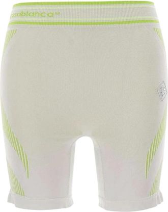Casablanca Naadloze Active Shorts - Dames - Bermuda - Groen - S/M - Polyester - Korte Broeken