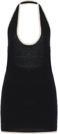 Aya Muse Vian Cashmere Silk Dress In Black