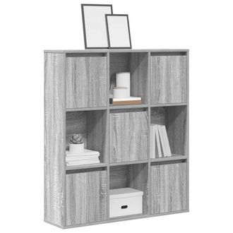 Berkfield Home Bookcase Grey Sonoma 89x24x101.5 cm Engineered Wood