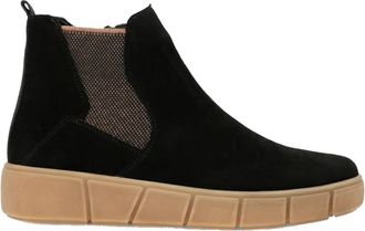 Remonte Womens Leather Boots In Schwarz/schwarz/braun