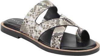 Marc Fisher Genella Slide Sandal in White Multi at Nordstrom, Size 6.5
