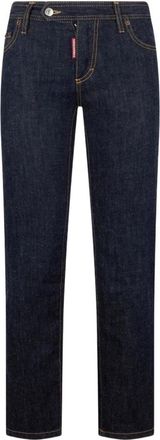 Dsquared2 Straight Jeans - Dames - Regular Fit Jeans - Blauw - XS - Jeans