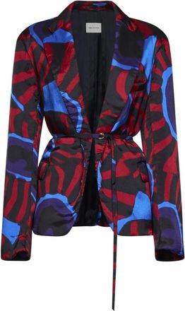 Dries Van Noten Jassen - Dames - Blazers - Veelkleurig - S - Leer - Jassen