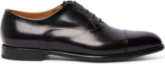 Fabi Leren Veterschoenen voor Formele Gelegenheden - Heren - Nette schoenen - Zwart - 39 EU - Leer - Schoenen