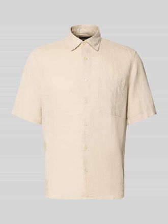 Marc O'Polo Regular Fit Freizeithemd aus reinem Leinen in Ecru, Gr&ouml;&szlig;e XXL
