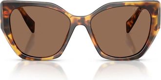 Prada Sunglasses Pr19 Zs 14 L06 B Honey Tortoiseshell/Dark Brown Women